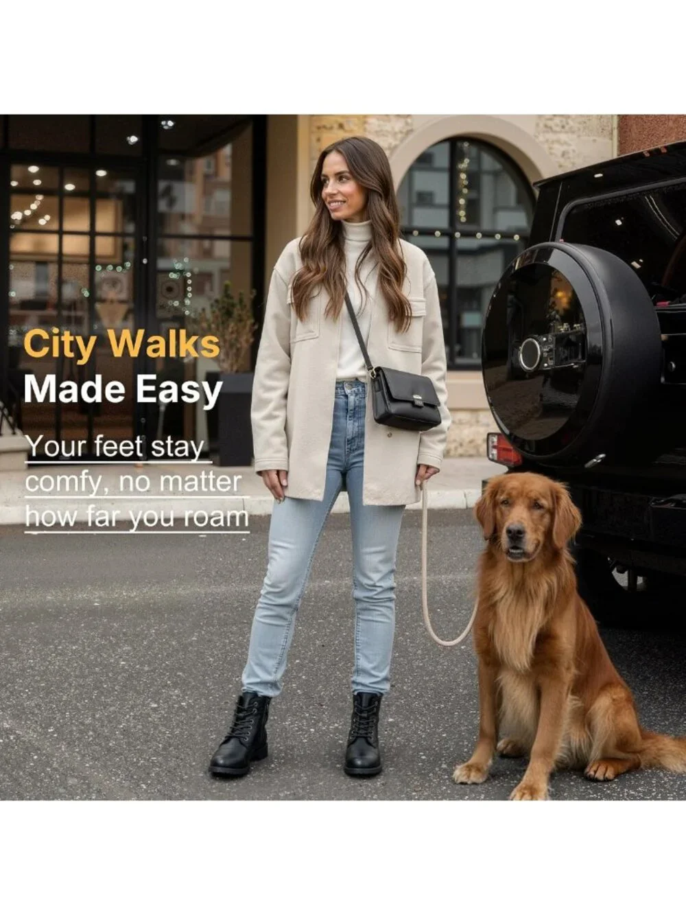 Stylish Lace-Up Combat Ankle Boots with Cap Toe & Low Block Heel for Women